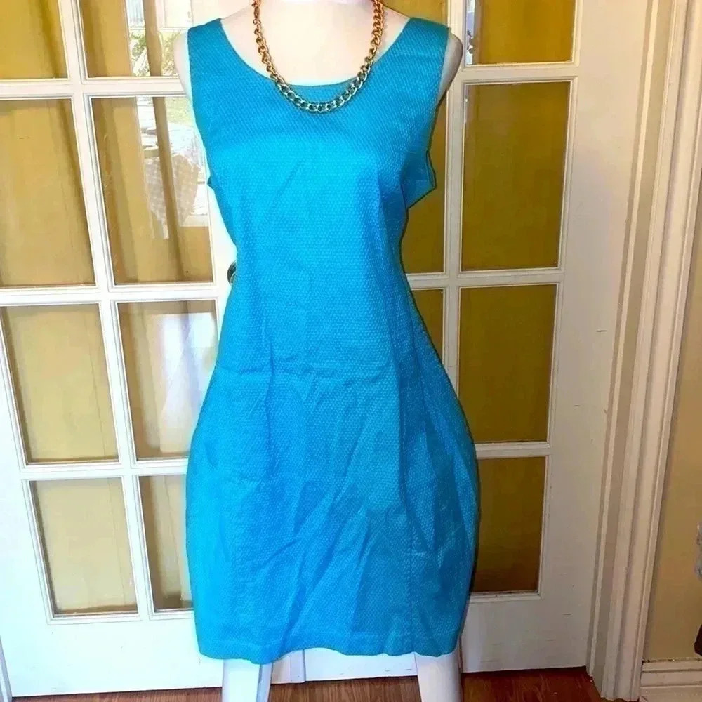 Light Blue Cotton Dress 👗 by Jessica Perfect Clean Condition